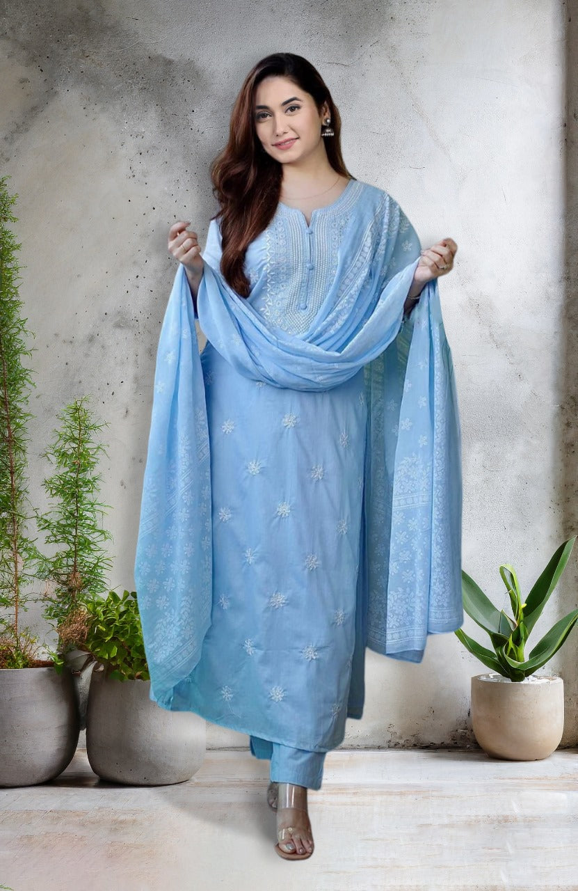 Kurti blue on sale