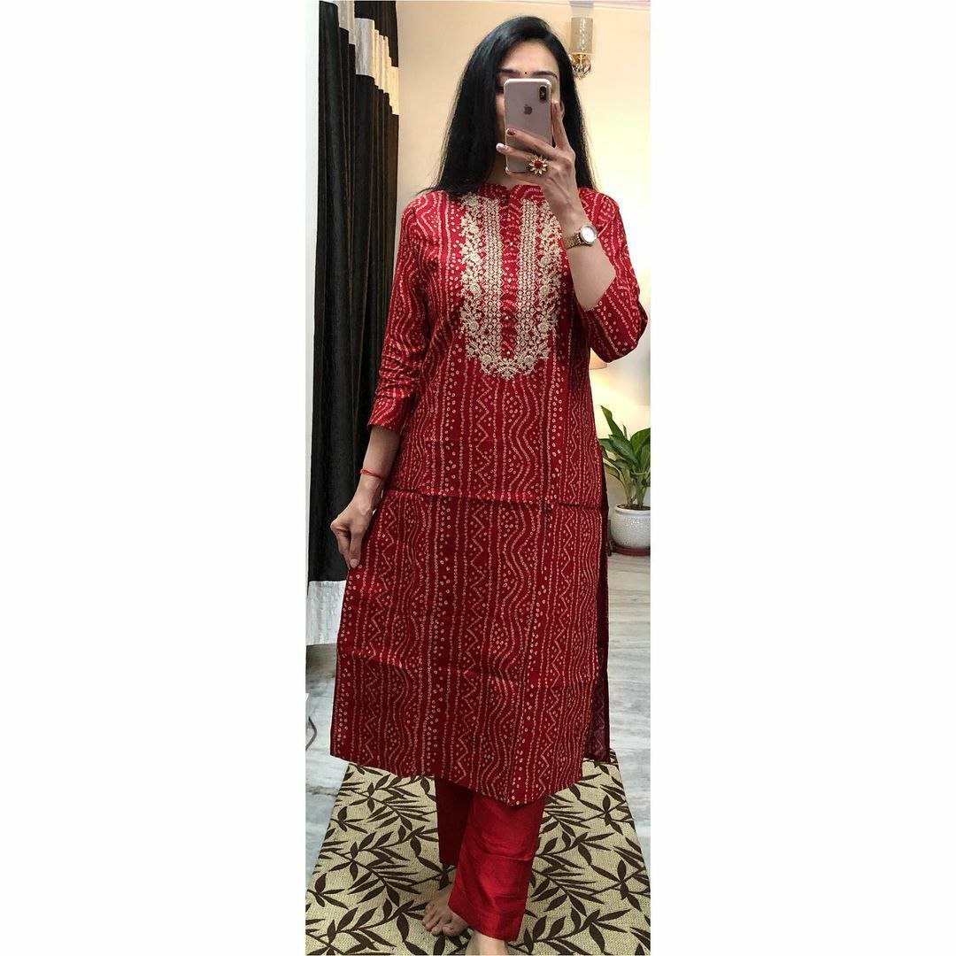 Bandhani kurtis 2024