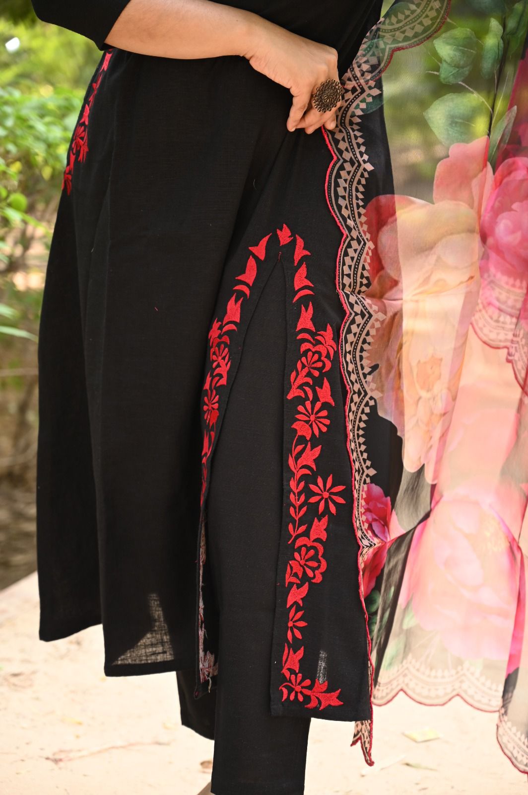 Gorgeous Cotton Kurta With Dupatta Set