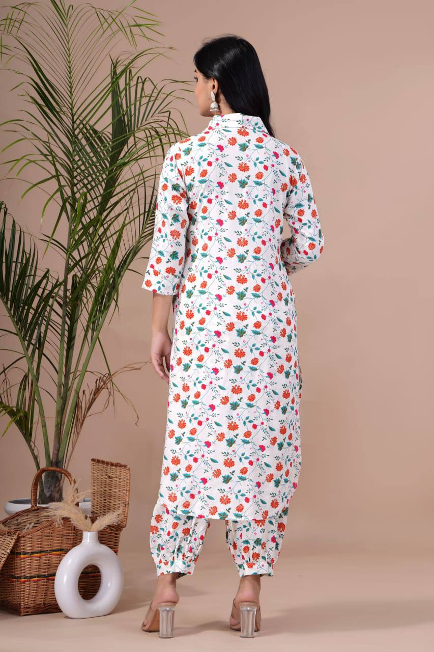 Rayon Digital Printed Co-Ord Kurta Set