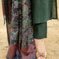 Green Cotton Embroidered kurta With Dupatta Set