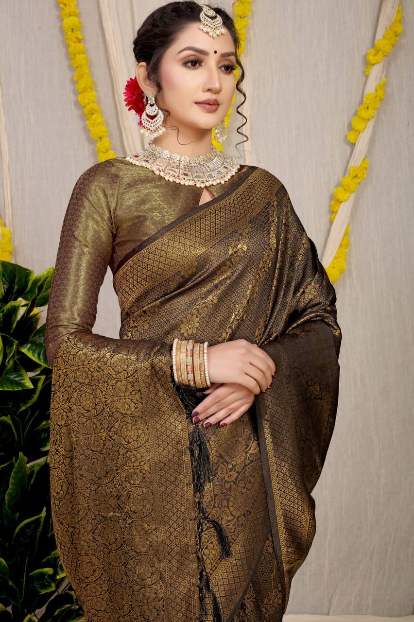 Shop The Latest Bridal Kanchipuram Silk Sarees Here!! • Keep Me Stylish | Bridal  silk saree, Bridal sarees south indian, Saree look