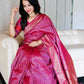 Soft Lichi Silk Saree  Rich Pallu & Jacquard Work