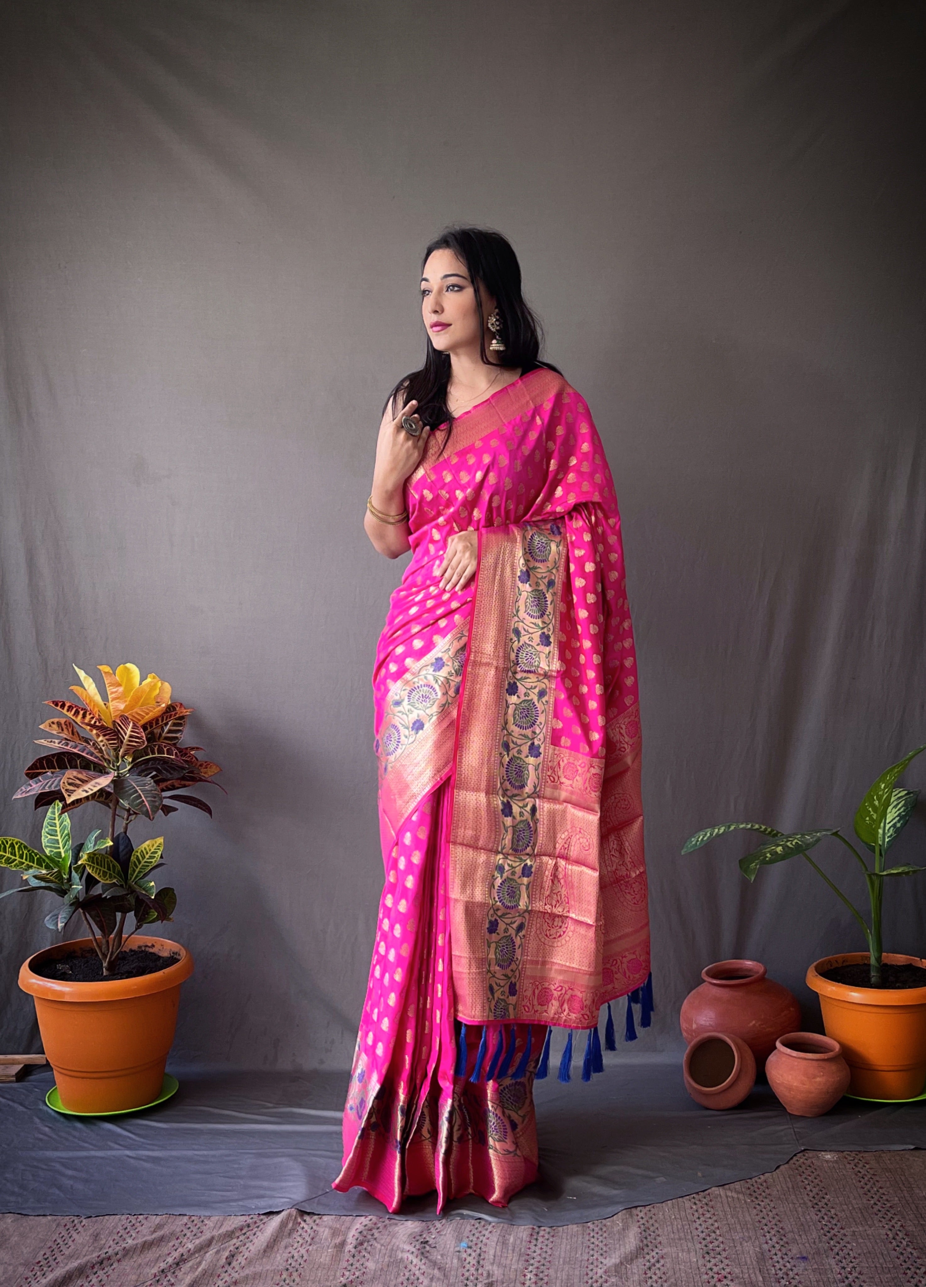 Banarasi Silk Sarees Online with Price | banarasi silk saree for bride