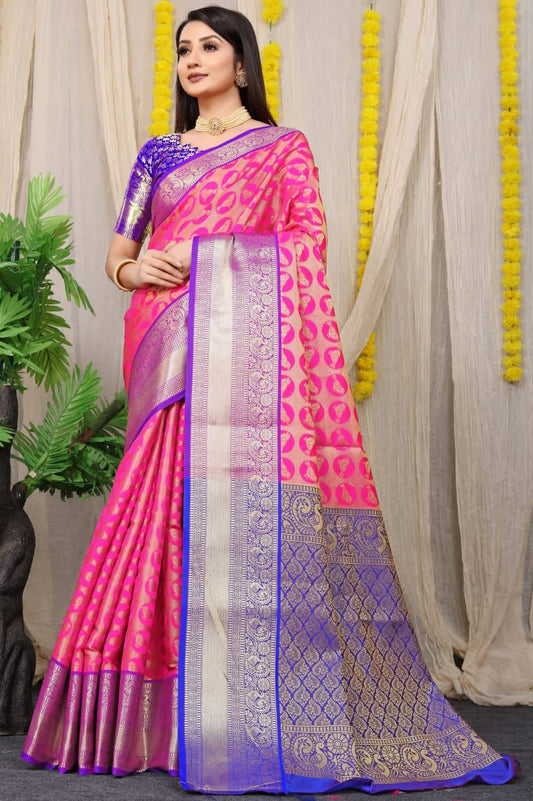 Rani Kanchipuram Handloom Weaving Silk Saree